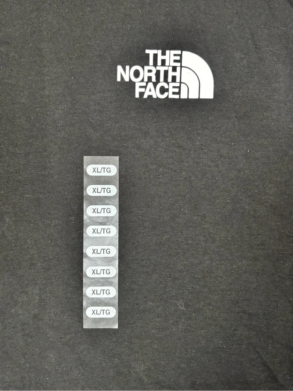 NWT The North Face Women’s Throwback Short Sleeve Tee Black/White Logo Size XL - Picture 2 of 8